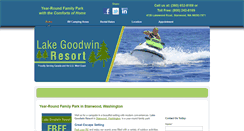 Desktop Screenshot of lakegoodwinresort.com